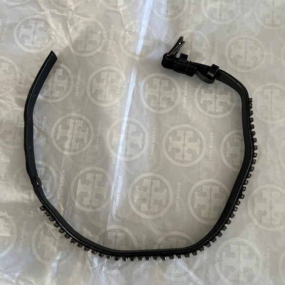 Tory Burch Crystal Embellished Double Wrap Bracelet Black OS Style 42456 NWT - Picture 11 of 17
